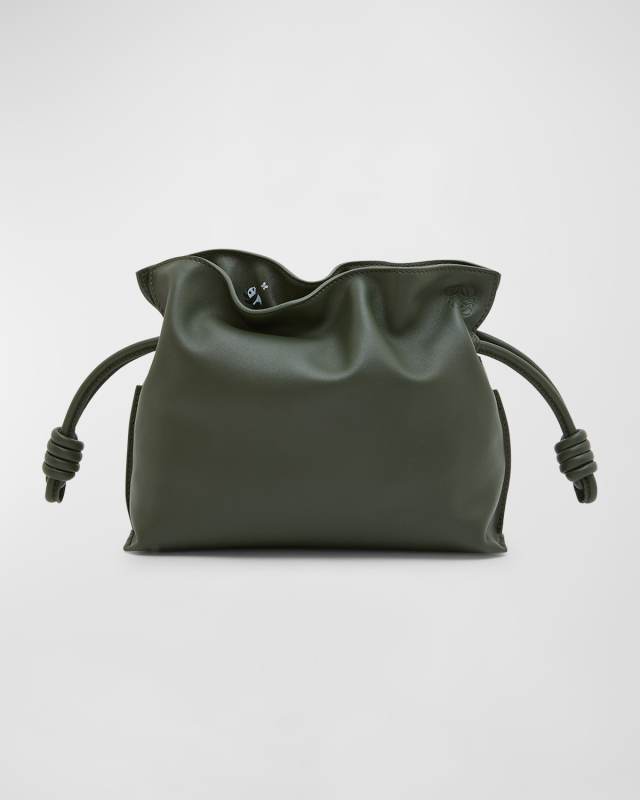 Flamenco Mini Clutch Bag in Napa Leather with Pandas